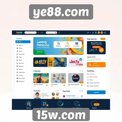 Interface do usuário do site ye88.com